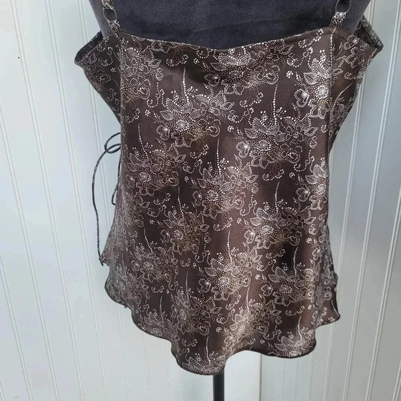 GAP Brown Floral wrap front cami tank top - Picture 7 of 11